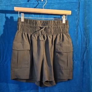 Elastic-Waist Cargo Shorts